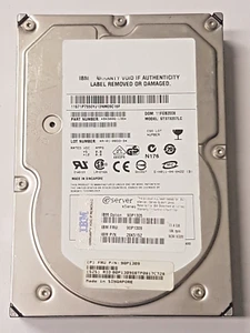 73.4 GB IBM 90P1305 Fru: 90P1309 ST373207LC 10K U320 SCSI 80pin 3.5 " Hard Drive - Picture 1 of 1