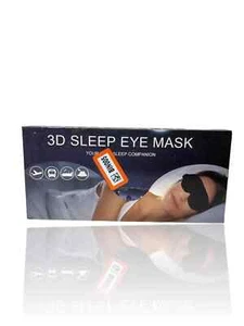 3D Schlaf Augenmaske, Ihr neuer Schlafbegleiter, schwarz. BS-3 - Bild 1 von 2