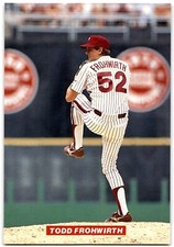1989 Tastykake Philadelphia Phillies Todd Frohwirth