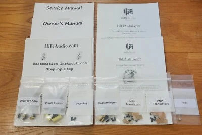 Kit de servicio de restauración de cubierta de carrete TASCAM 22-2 reparación reconstrucción condensador Foto 1 de 4