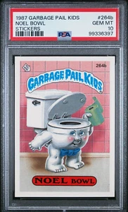1987 GARBAGE PAIL KIDS STICKERS #264b NOEL BOWL SERIES 7 PSA 10 GEM MINT - Picture 1 of 2