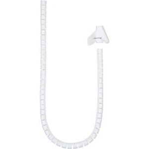 Nanocable Flexible Cable Organizer Universal Tube 25mm x 1m, Blanc - Afbeelding 1 van 5