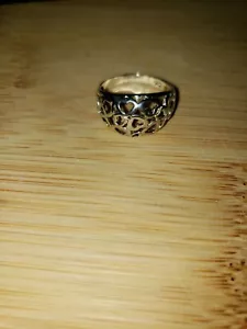 Filigraner Damenring Sterlingsilber Herz Größe 8 - Bild 1 von 3