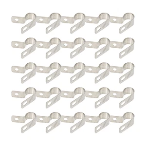 40 Pcs R-type Cable Clamp Fasteners Cable Organizers Cable Fixator Buckles - Picture 1 of 12