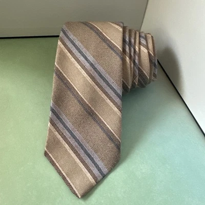 Corbata vintage Brittsport by Brittania Rep - marrón, tostado, azul claro, azul Foto 1 de 4