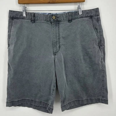 Pantalones Cortos Chinos Tommy Bahama Para Hombre Talla 38 Azul Mezcla Algodón Frente Plano 10" Foto 1 de 4