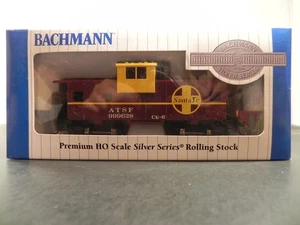 HO Bachmann Silver Series FREIGHT CAR CABOOSE SANTA FE WIDE VISION 17702 - Picture 1 of 2