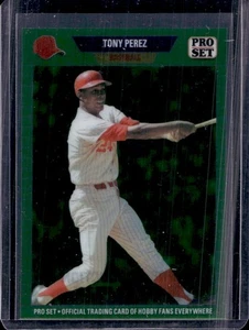 2024 Leaf Collective Pro Set Tony Perez 1989 Green Pre-Production Proof #1/1 - Picture 1 of 2