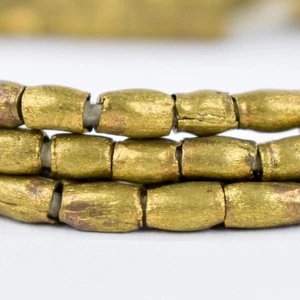 6 Stränge Messing Farbe Perlen Äthiopien 32 Zoll - Bild 1 von 11