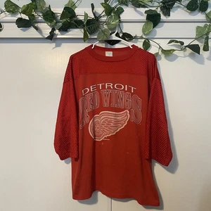 VTG 1991 NHL Detroit Red Wings Hockey Short Sleeve T-Shirt Size L - Bild 1 von 6