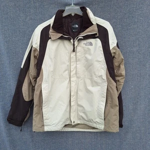 Giacca vintage The North Face uomo XL HyVent 2 in 1 beige marrone fodera rimovibile cappotto - Foto 1 di 16