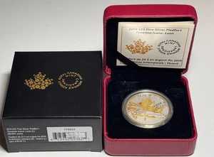 2019 Timeless Iconic Piedfort $25 1OZ Silver Proof Canada Coin: Maple Leaf Loon - Picture 1 of 2