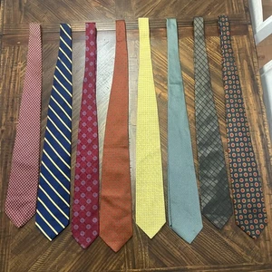 Brooks Brothers Men’s 100% Silk Neckties * LOT OF 8* Ties Various Patterns Sizes - Picture 1 of 14