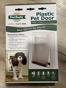 Petsafe Pet Door Small Pets To 15 Lbs. 5-1/8 In. X 7-5/8 White Plastic BOX - Picture 1 of 2