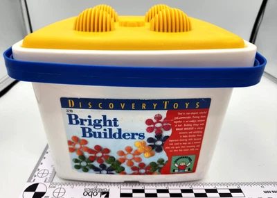 VTG 1996 Discovery Toys Bright Builders Lot of 25 Pieces Rainbow Pretend Play - Image 1 of 4