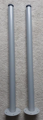 IKEA ADILS Table/Desk Legs, Set Of 2 - Gray Size 27.5" Used - Image 1 of 3