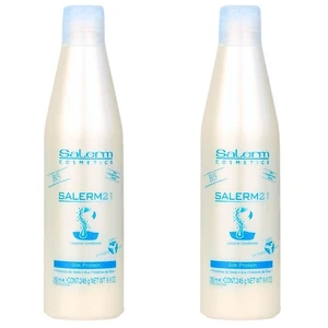 Salerm Conditioner Leave-In with Silk Proteins, B5 – Twin Set (2 x 250 ml) - Picture 1 of 13