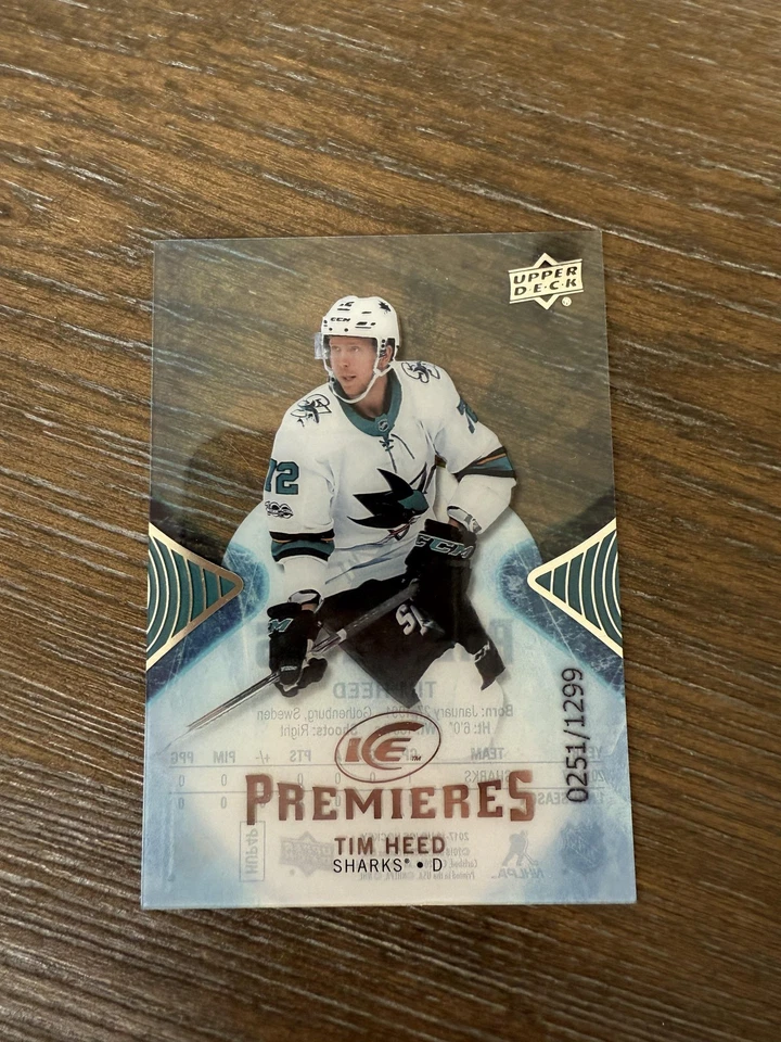 2017-18 Upper Deck Ice #110 Tim Heed #/1299 - Image 1 of 2