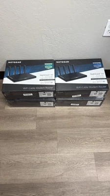 NETGEAR Nighthawk X4 AC3200 C7500-100NAS WiFi Cable Modem Router - Image 1 of 3