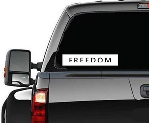 Calcomanía adhesiva FREEDOM BOXED vinilo troquelado - Charlie Kirk Patriotismo EE. UU. - Imagen 1 de 3