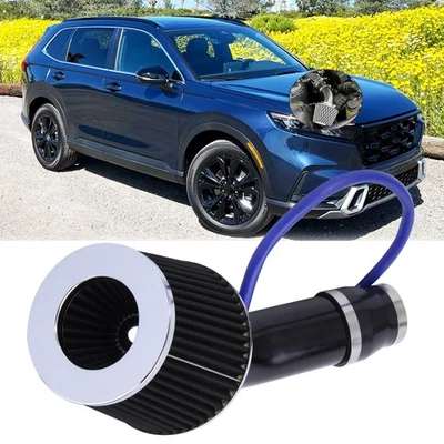 Black Cold Air Intake Filter Alumimum Induction Kit Hose System For Honda CR-V - Image 1 of 4