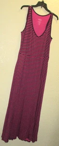 Torrid Plus Size 3  (3X /  22) Pink & Purple Striped Rayon Comfort Tank Dress - Picture 1 of 7