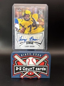2021 Leaf Draft - Autographs Larry Borom #BA-LB1 (AU, RC) - Bild 1 von 2