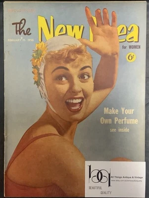 Vintage The New Idea Magazine For Women Paperback February 15 1956 Recipes XWord - Image 1 of 4