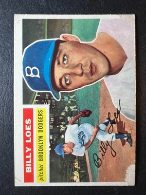 1956 Topps Billy Loes #270 pobre, pérdida de papel - 50 % de descuento 5 o más por menos de $5 Foto 1 de 2