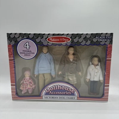 Acessórios para casa de bonecas família de bonecas vitoriana Melissa & Doug novos lacrados - Imagem 1 de 2