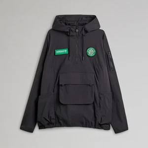 Adidas Celtic SPZL FC Smock Jacket | Black | Small | KA3894 | Ready To Ship - Picture 1 of 2