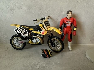 Travis Pastrana #199 Road Champs MXS Dirt Bike Toy Motocross Figure Moto MX Rare - Picture 1 of 16