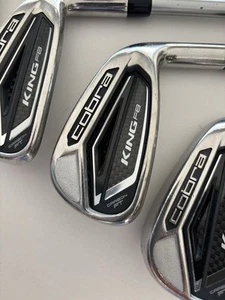 KIng Cobra F8 iron set 5 to PW Graphite ROGUE PRO 65 Reg Flex Lamkin mid grips - Picture 1 of 6