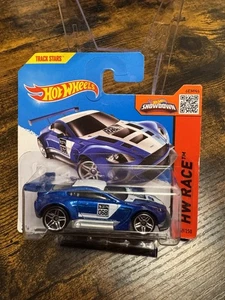 BNIP HOT WHEELS RACE ASTON MARTIN VANTAGE GT3 in Blue 1:64 NEW SEALED IN PACK - Picture 1 of 4
