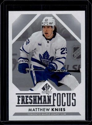 2023-24 SP Authentic #FF-6 Matthew Knies Freshman Focus - Image 1 of 2