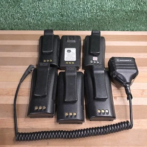 FOR PARTS OR REPAIR 6 Motorola NNTN4497CR Battery & HMN9725D Microphone - Picture 1 of 6