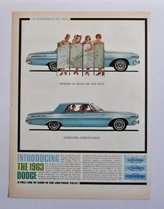 Large Car Ad - 1963 Dodge (advertisement print poster brochure) - Imagen 1 de 1