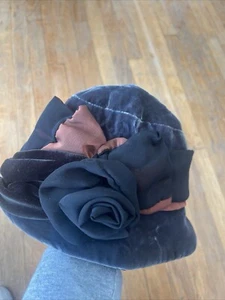 Cappello a secchiello in velluto LANGSTON BOURQUIN VINTAGE - Foto 1 di 6