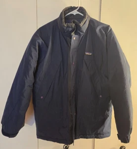 Patagonia big kid's XL Sz 14 HEAVY winter coat/parka unisex dark blue - Picture 1 of 6