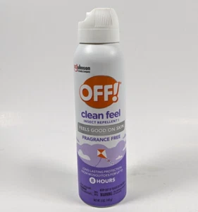 OFF! Clean Feel Insect Repellent I Spray Fragrance Free Lasts Up To 8 Hr 5oz Can - Picture 1 of 3