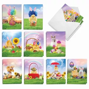 The Best Card Company Chicks In A Basket - 20 Assorted Boxed Easter Note Card... - Picture 1 of 7