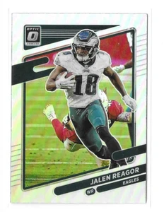 2021 OPTIC HOLO SILVER RATED ROOKIE JALEN REAGOR EAGLES - Picture 1 of 2