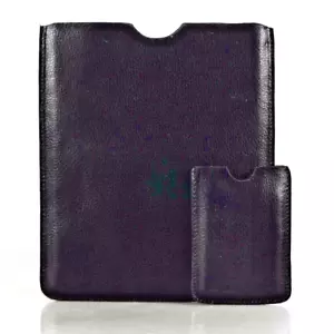 "JW - London " TABLET or IPAD ~ Case Sleeve ~ Black Leather + BONUS ~ 8" x 10" - Picture 1 of 7