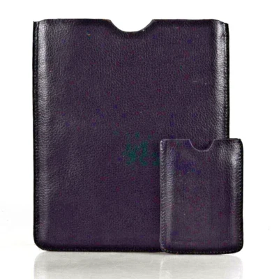 "JW - London " TABLET or IPAD ~ Case Sleeve ~ Black Leather  +  BONUS ~ 8" x 10" - Image 1 of 4