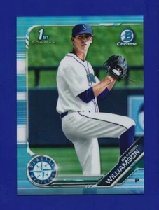 BRANDON WILLIAMSON ⚾ 2019 Bowman Chrome Draft #BDC-113 Sky Blue Refractor RC SP - Picture 1 of 2