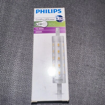 PHILIPS COREPRO Linear LED R7S Capsule, 118mm, NEW 6.5W-60W 3000k - Image 1 of 4