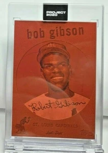 Topps PROJECT 2020 Card #163 - 1959 Bob Gibson by Don C - Print Run SP /3484 - Picture 1 of 3