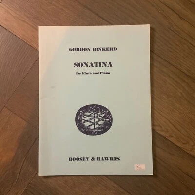 Boosey & Hawkes Sonatina for Flute and Piano Gordon Binkerd +Piano Accompaniment - Image 1 of 4