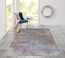 Hand Knotted High Quality Wool Abstract Himalayan Light Blue Silk Style Carpet
