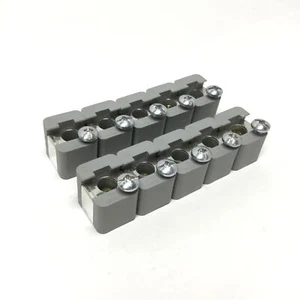 Lot of 10 Phoenix Contact AB/SS-M 3x10mm Busbar Insulated Support Brackets - Picture 1 of 4